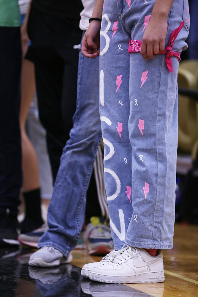 pink joined black and gold as dominant colors in the gym